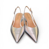 Slingback laminata argento T50 Chiconic 