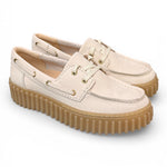 Barca Clarks Boat Cleyhill Torhill nabuk latte 