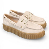 Barca Clarks Boat Cleyhill Torhill nabuk latte 
