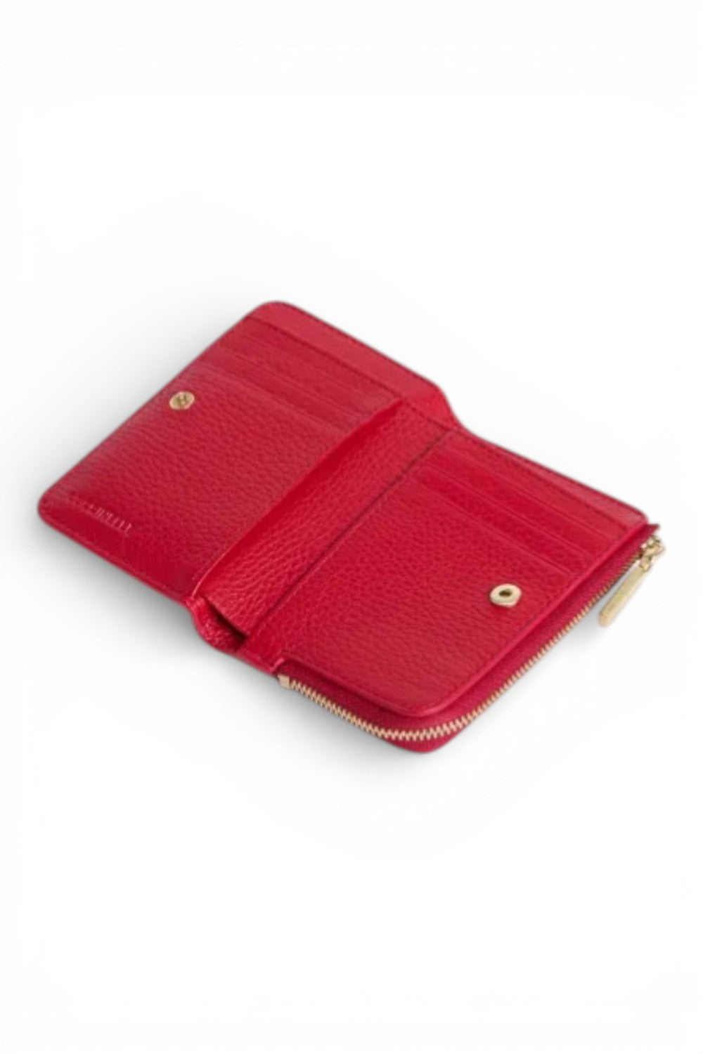 P.foglio piccolo zip metallic soft scarlet Coccinelle 