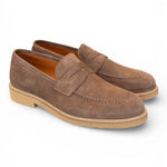 Mocassino camoscio taupe micro Exton 