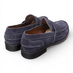 Mocassino camoscio blu Franco Fedele 