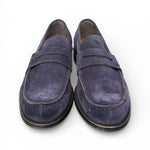 Mocassino camoscio blu Franco Fedele 