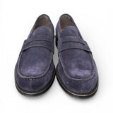 Mocassino camoscio blu Franco Fedele 