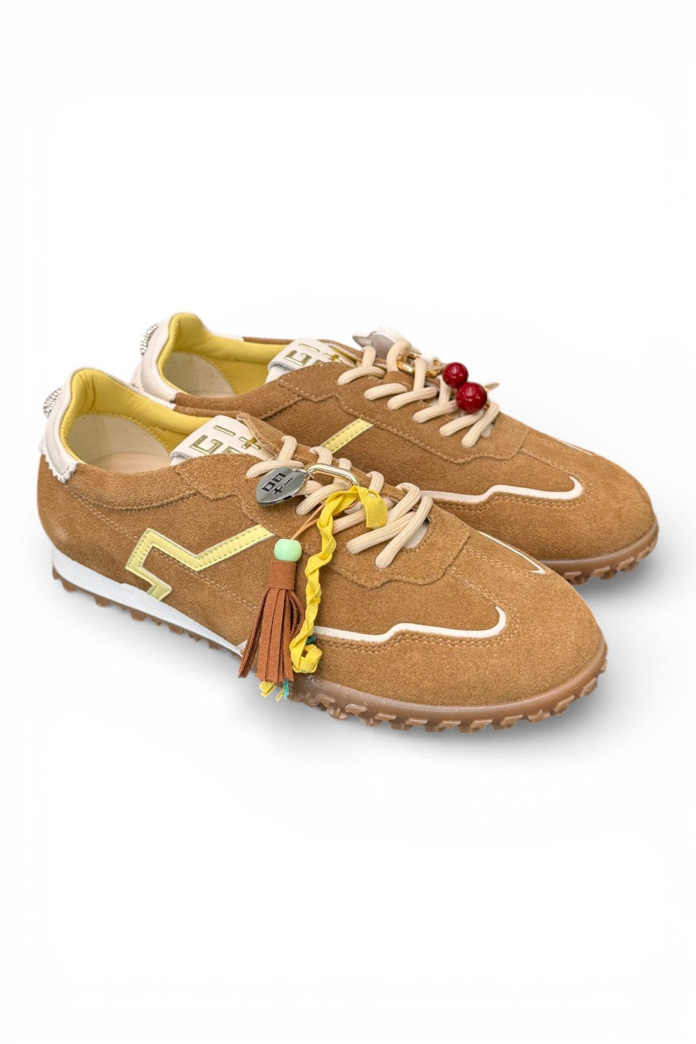 Sneaker Gioplus Cielo low suede cuoio 