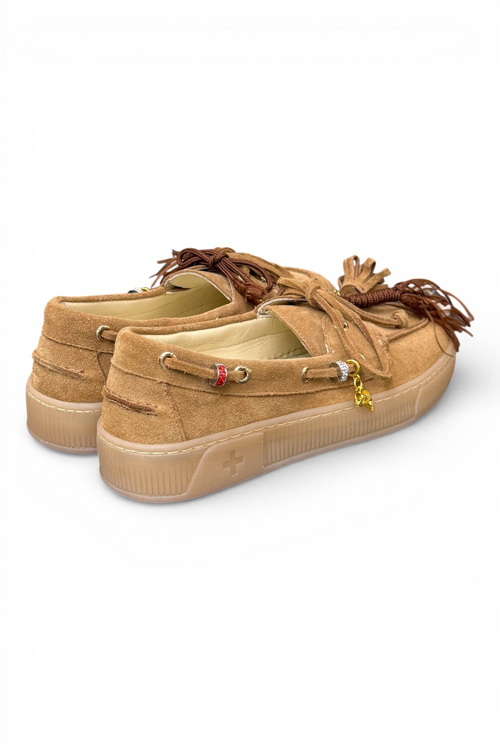 Scarpa barca suede cuoio Gioplus 