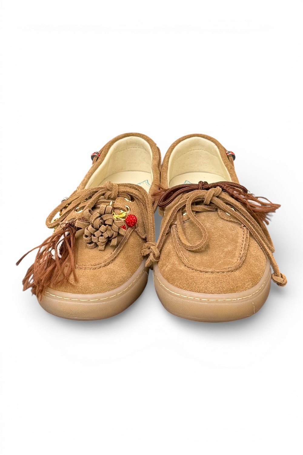 Scarpa barca suede cuoio Gioplus 