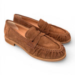 Mocassino donna suede cioccolato Studiouno 
