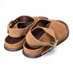 Sandalo infradito fascia suede sigaro Inuovo<BR/> 