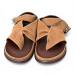 Sandalo infradito fascia suede sigaro Inuovo<BR/> 