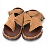 Sandalo infradito fascia suede sigaro Inuovo<BR/> 