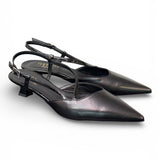 Slingback cintino pelle nera Isabelle Paris 