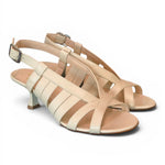 Sandalo gabbia pelle latte Isabelle Paris 