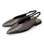 Slingback microborchie nera Janet<BR/> <BR/> 