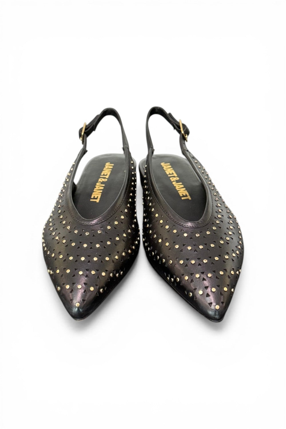 Slingback microborchie nera Janet<BR/> <BR/> 