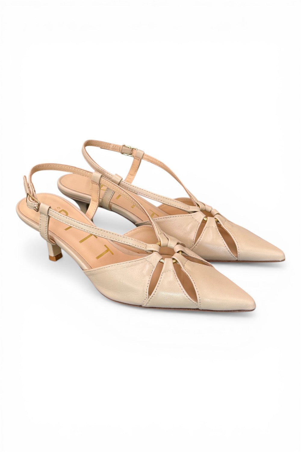 Slingback pelle osso T60  Matteo Pitti 