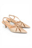 Bone leather slingback T60 Matteo Pitti