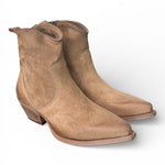 Stivaletto texano suede beige Metisse<BR/> 
