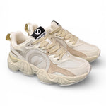Sneaker No Name Krazee runner bianca beige<BR/> 