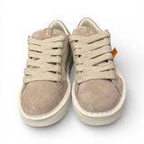 Allacciato uomo Panchic P01 pelle e camoscio bianco beige 