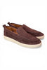 Mocassino cassetta suede intreccio moro Pawelks