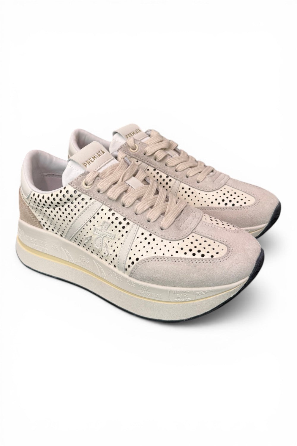 Sneaker donna Bethcoin 8171 Premiata fori latte 