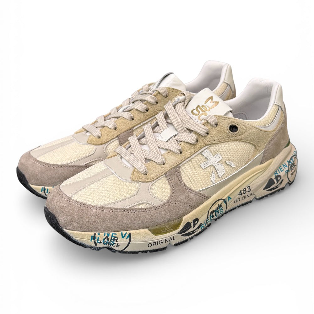 Sneaker uomo Mase 8018 Premiata beige grigio 