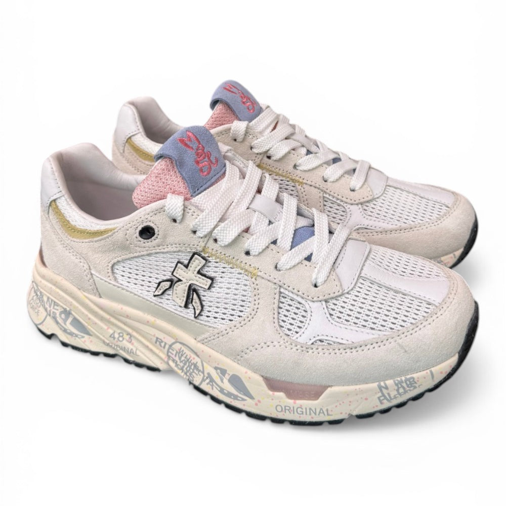Sneaker donna Mased 8206 Premiata forata bianca 