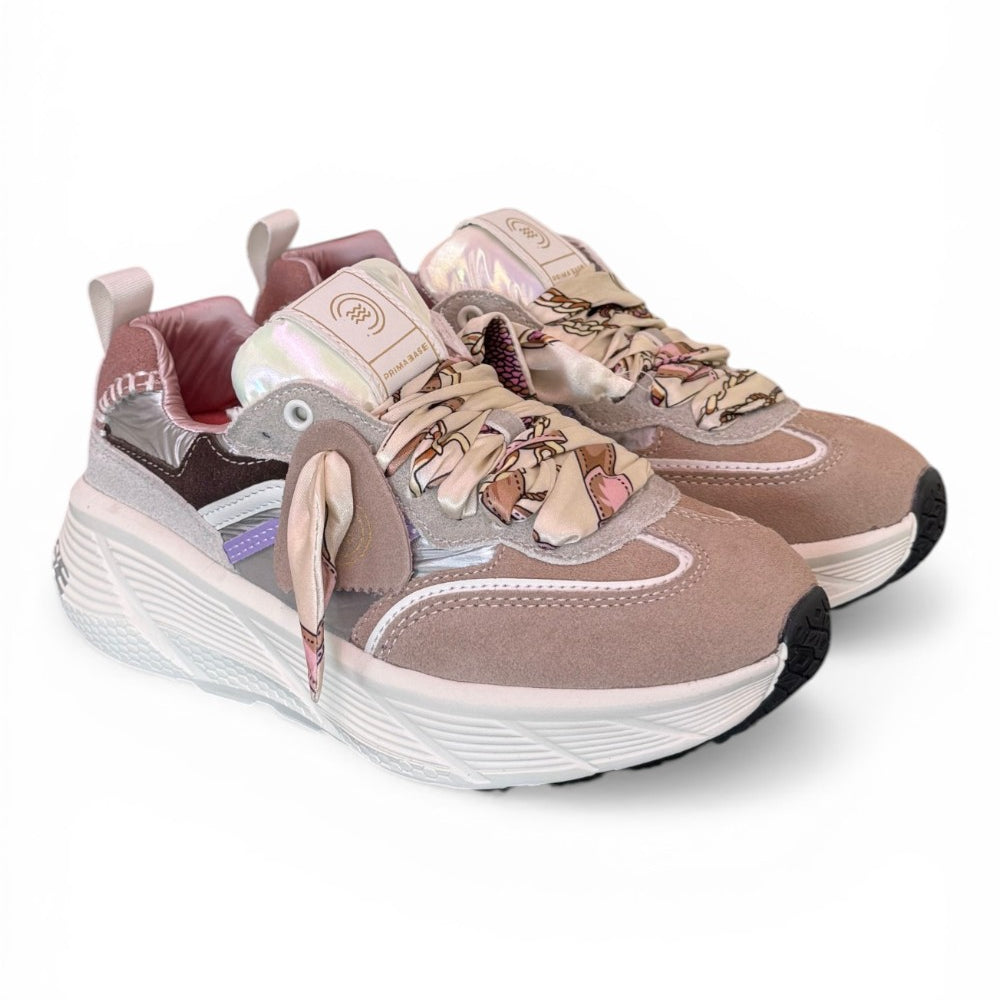 Sneaker run foulard cipria Primabase<BR/> 