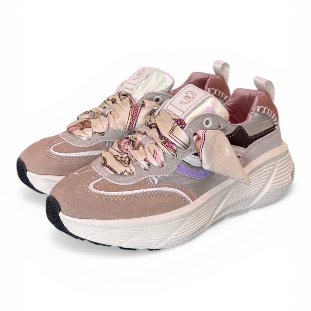 Sneaker run foulard cipria Primabase<BR/> 