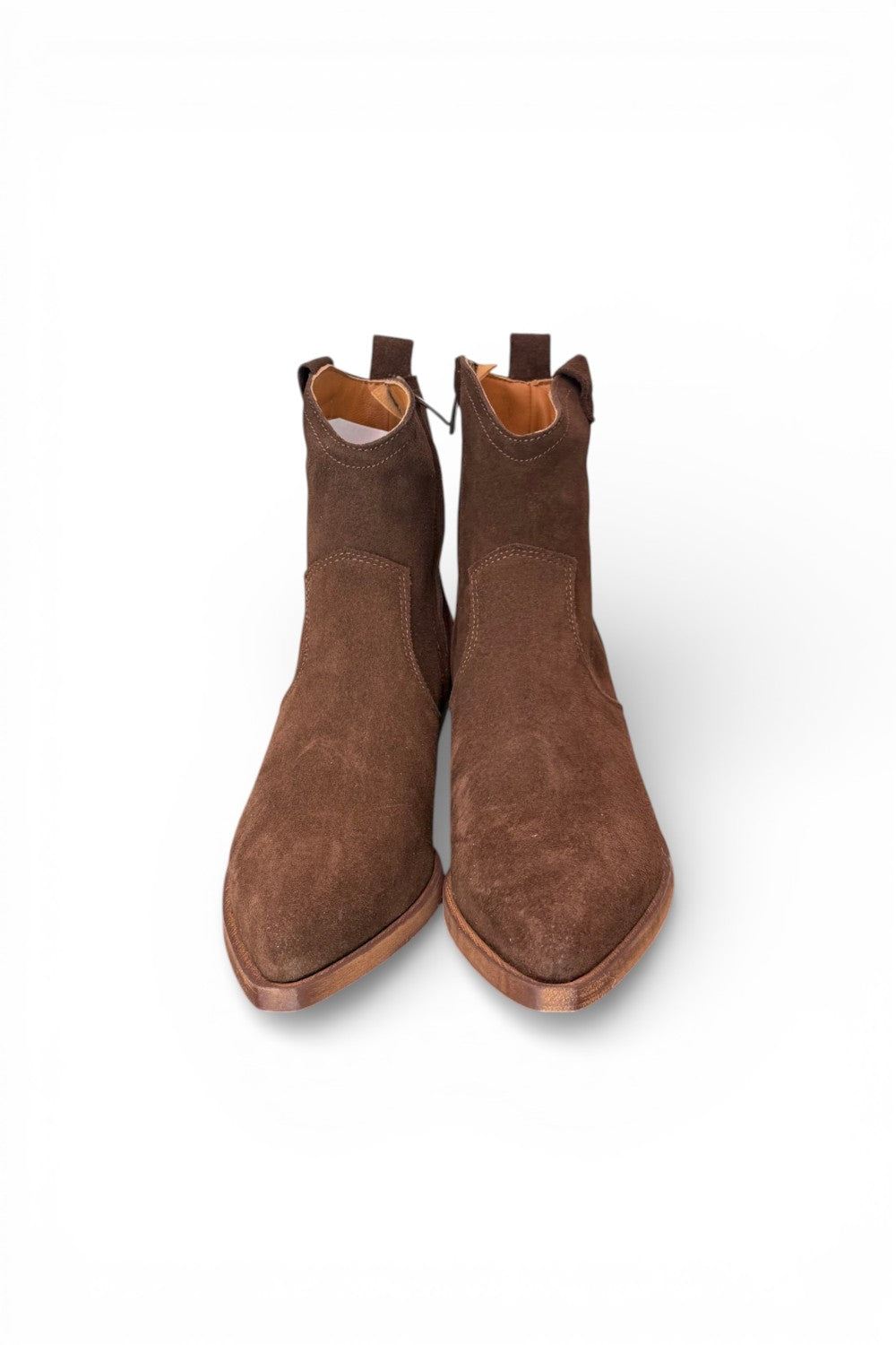 Stivaletto texano corto suede testa di moro Ranye<BR/> 