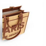 Shopping Iconique Tote Straw beige brown rafia Rue Madam 