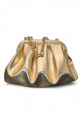 Pochette piccola pouf Scarlet platino