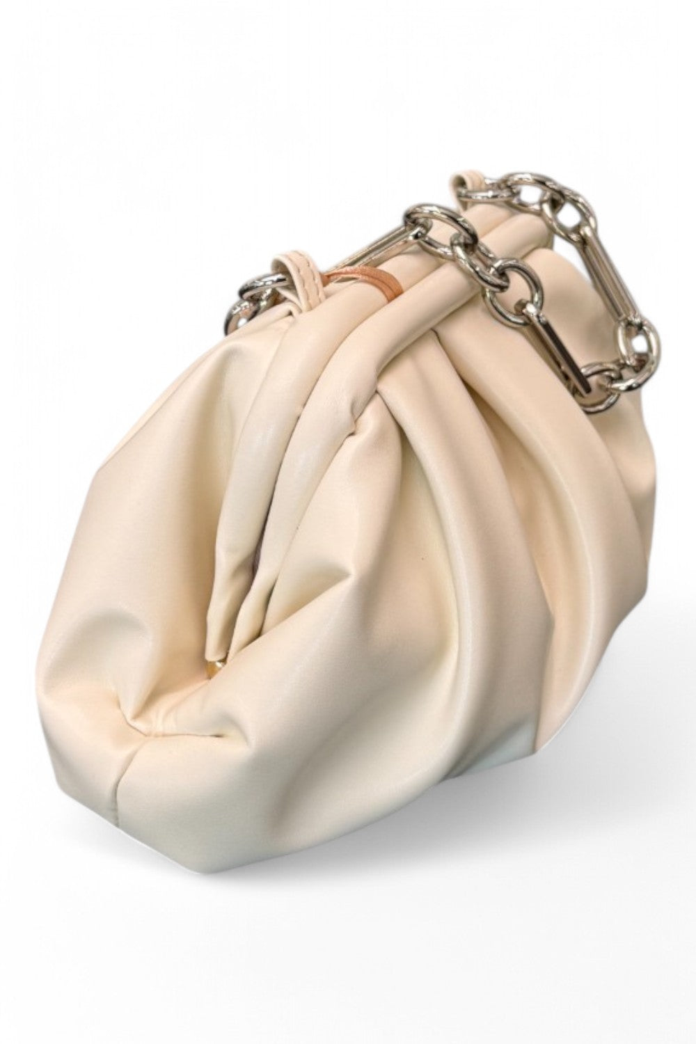 Pochette piccola pouf Scarlet latte 