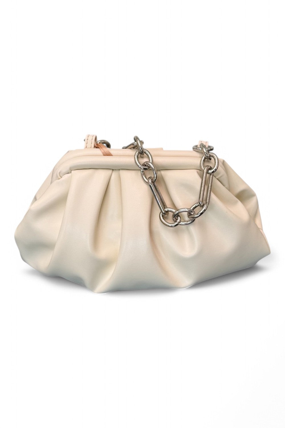 Pochette piccola pouf Scarlet latte 
