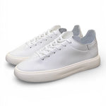 Sneaker uomo pelle bianca taglio vivo Stokton<BR/> 