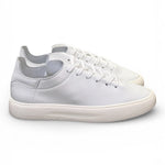 Sneaker uomo pelle bianca taglio vivo Stokton<BR/> 
