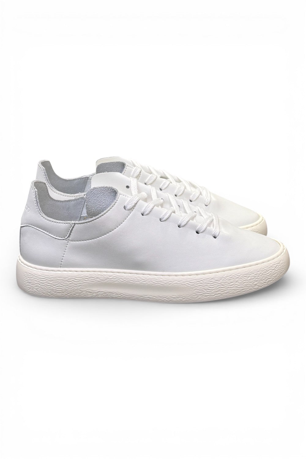Sneaker uomo pelle bianca taglio vivo Stokton<BR/> 