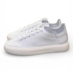 Sneaker uomo pelle bianca taglio vivo Stokton<BR/> 