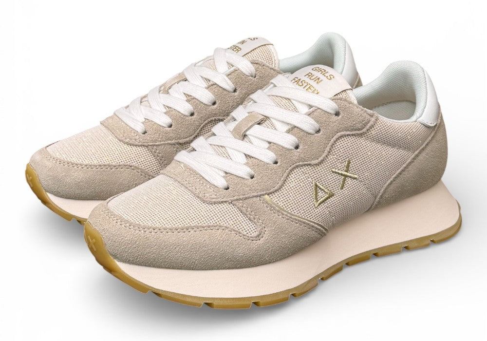 Sneaker donna Sun 68 Ally glitter beige oro 