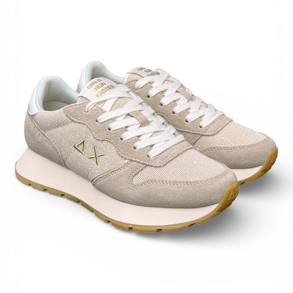 Sneaker donna Sun 68 Ally glitter beige oro 