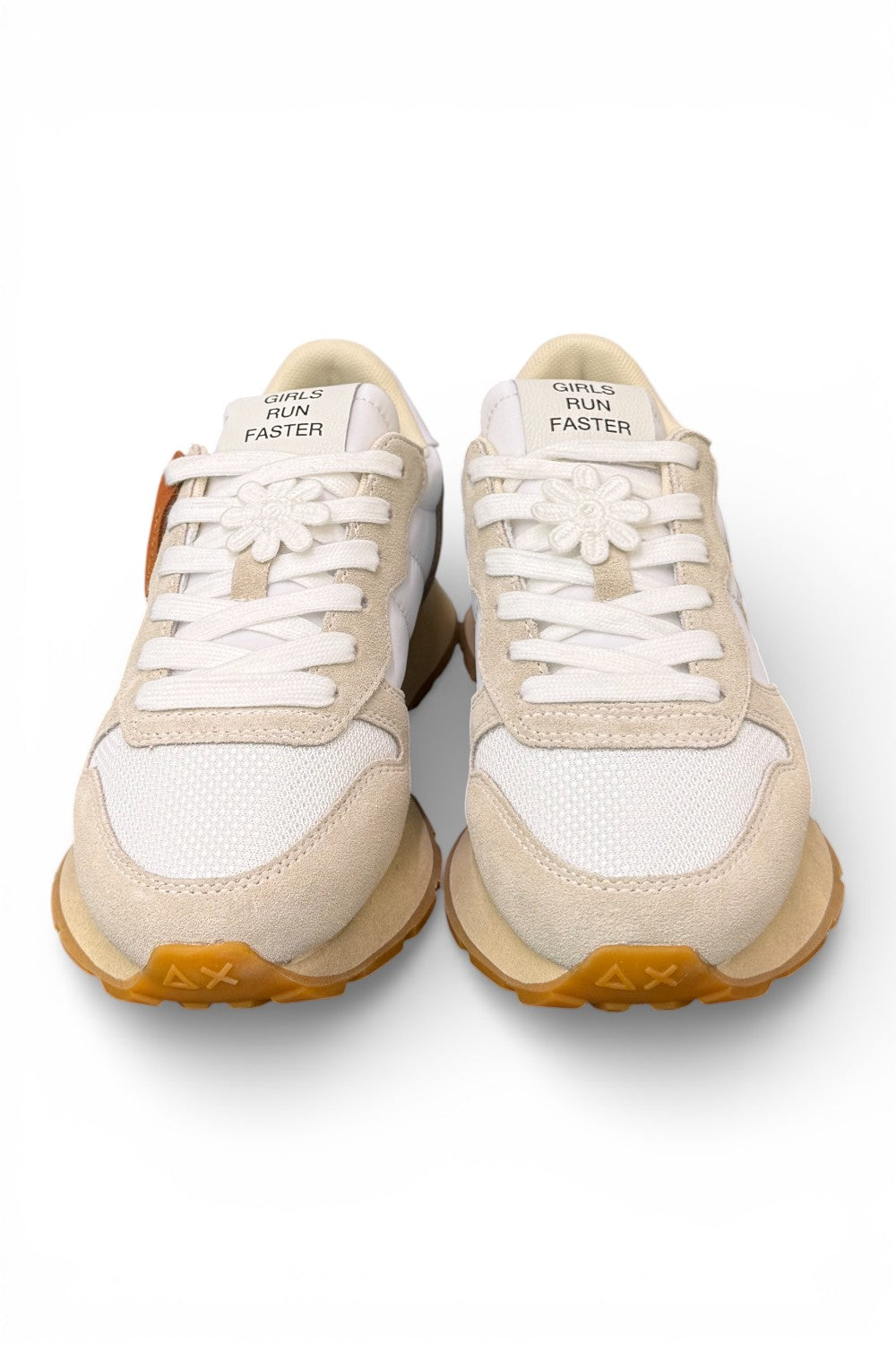 Sneaker donna Sun 68 Ally Vintage bianco panna 