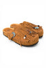 Taji by Lagoa suede leather clogs with fringe and beads