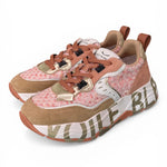 Sneaker donna Voile Blanche Club 105 bianco caramel rosa 2D28 