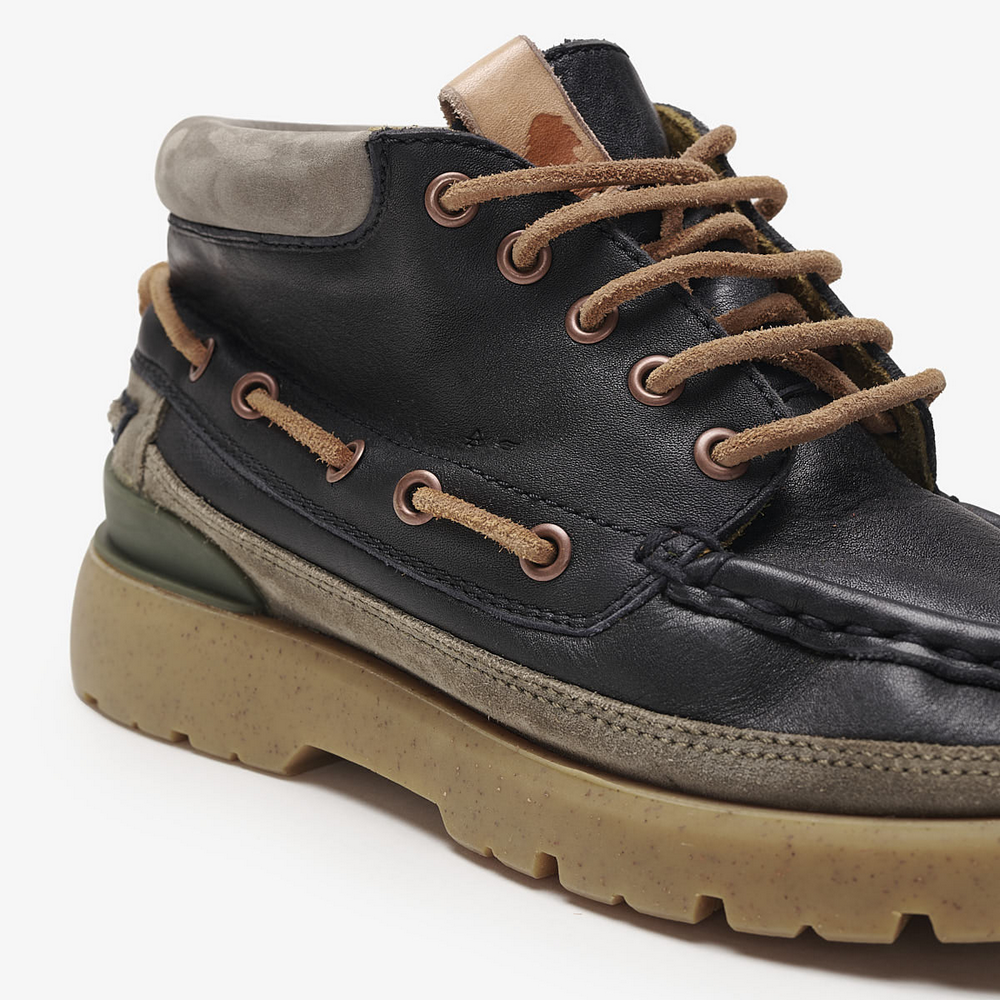 Polacco barca artigianale nero Satorisan Earth Boot Premium 