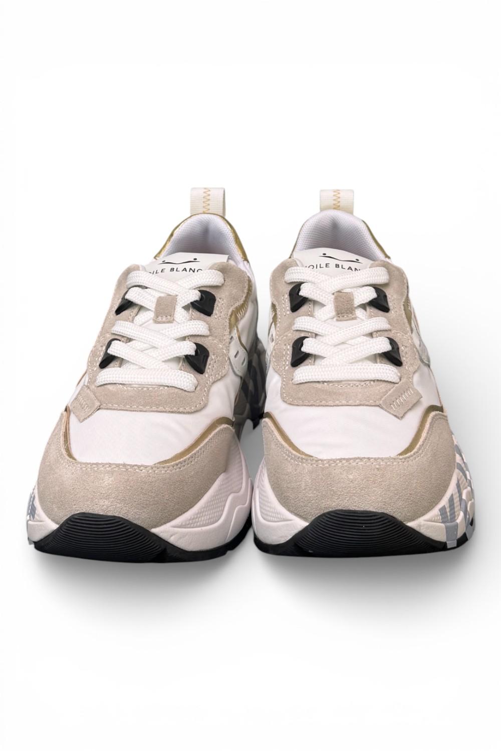 Sneaker donna Voile Blanche Club 105 bianca oro 1N03 