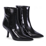 Stivaletto nero lucido tacco 70 Marc Ellis 