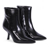 Stivaletto nero lucido tacco 70 Marc Ellis 