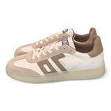 Sneaker uomo  Boston suede bianco beige Back 70<BR/> 