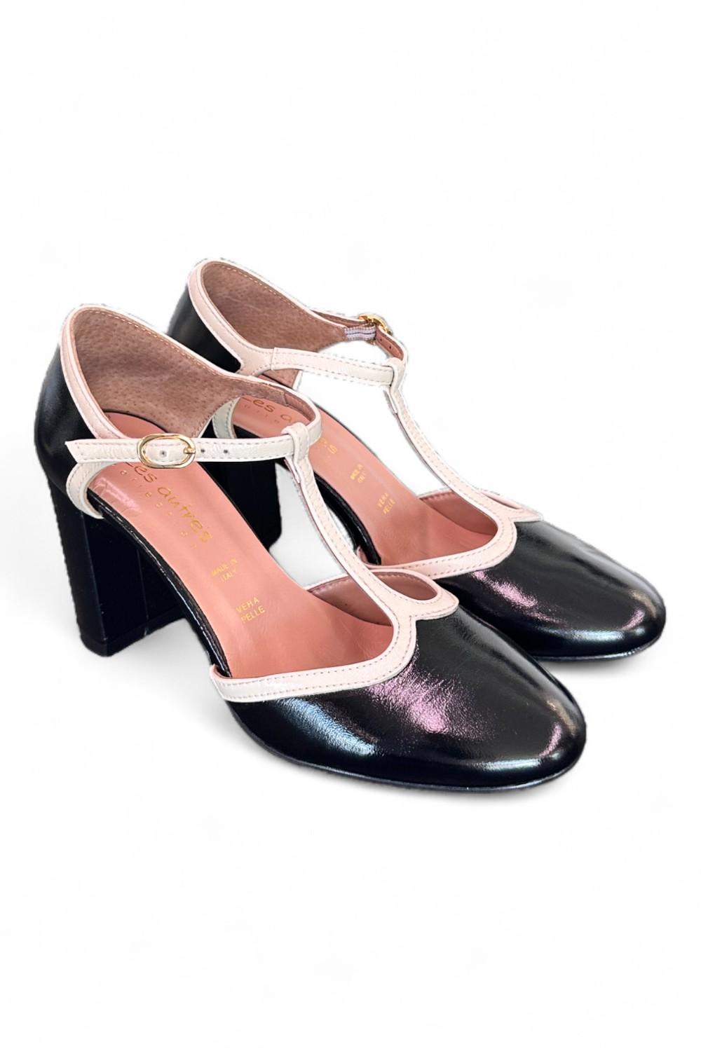 Semiaperto tondo naplak nero crema Les Autres<BR/> 